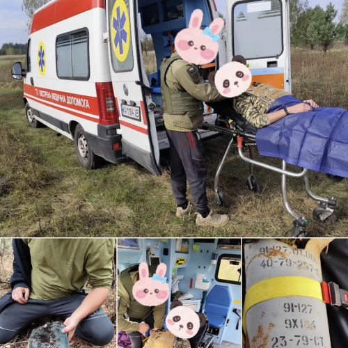 Евакуювали пораненого цивільного з Сумської області Евакуювали пораненого цивільного з Сумської області