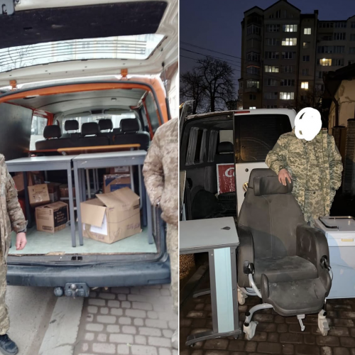 Передали допомогу в один із госпіталів в Івано-Франківську Передали допомогу в один із госпіталів в Івано-Франківську