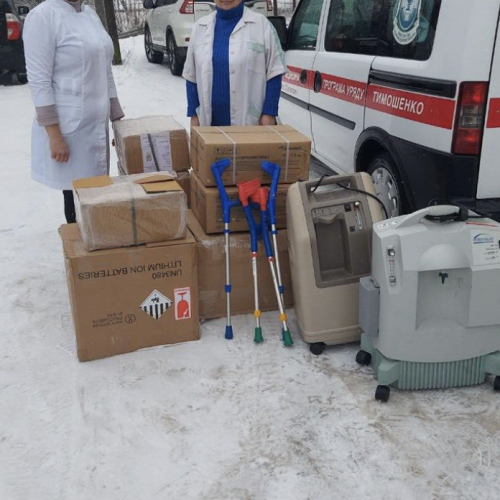 Передали допомогу Солотвинській районній лікарні